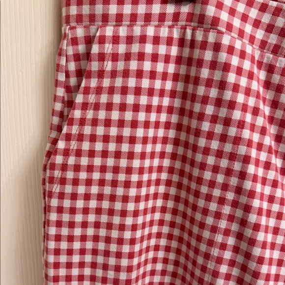 Susan Graver Red and White Checkered Women's Chinos - Picture 2 of 9